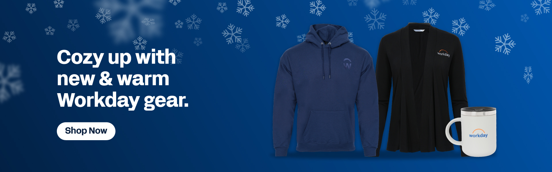 Winter themed Workday hero banner.